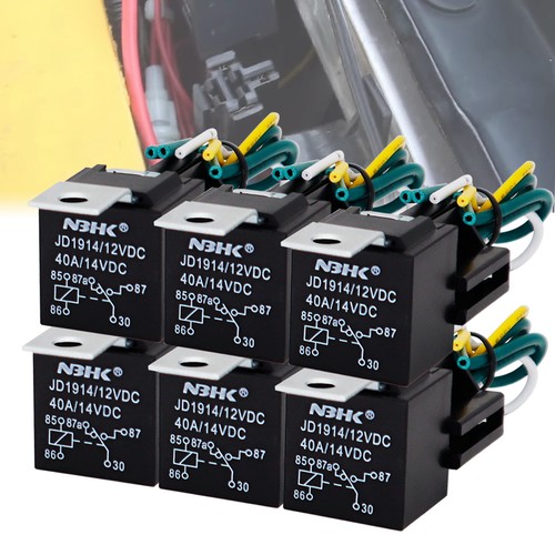 6pc kfz relais 12v - relais, 40a