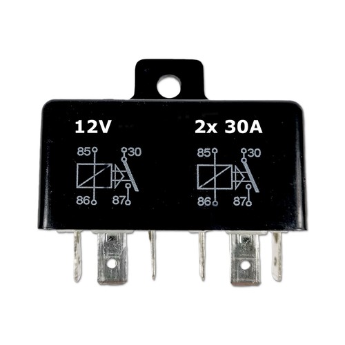 12v doppelrelais 2x30a kfz - doppelrelais,