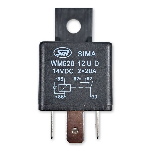 12v kfz mini relais - kfz, 2x20a