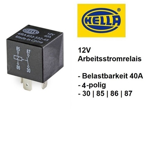 Hella arbeitsstrom relais - hella,