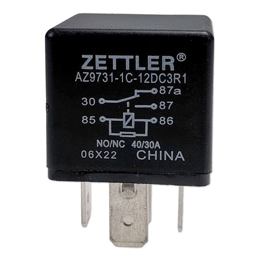 Relais 12v 30a polig - 40/30a, mini