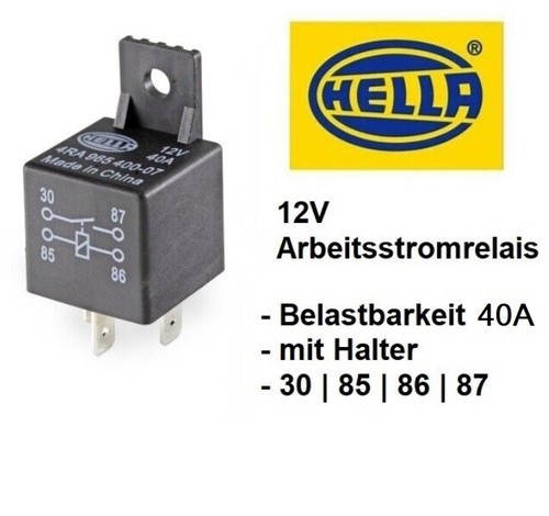 Hella arbeitsstrom relais - arbeitsstrom,