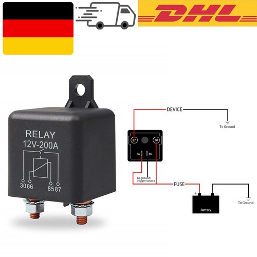12v 200a batterie trennrelais - 12v/200a,