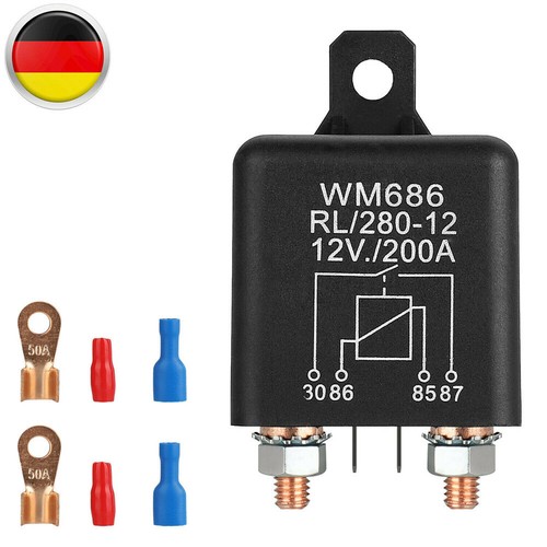 Batterie trennrelais 12v - batterie, 12v/200a