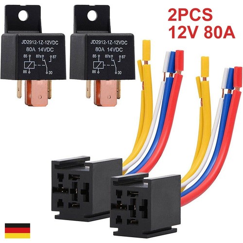 12v 80a relais polig - relais, 5-polig