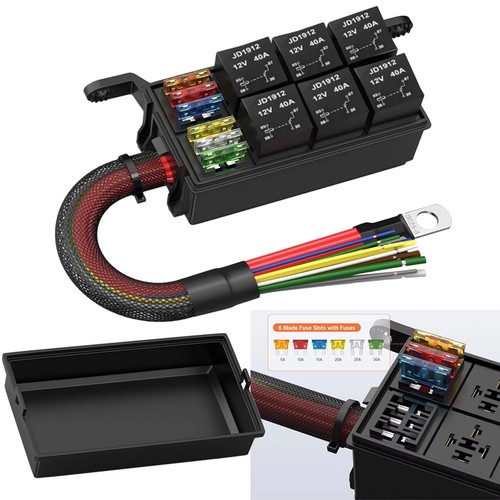 12v relaisbox fach - relaisbox, 6-fach